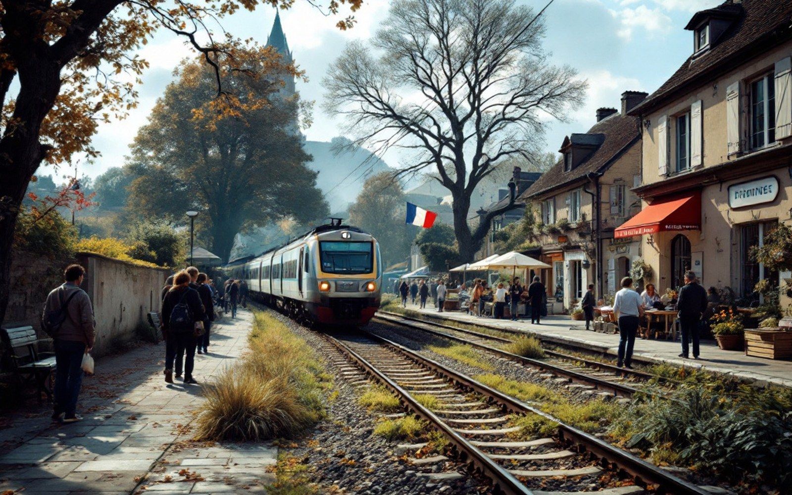 A regional train on a rural single track